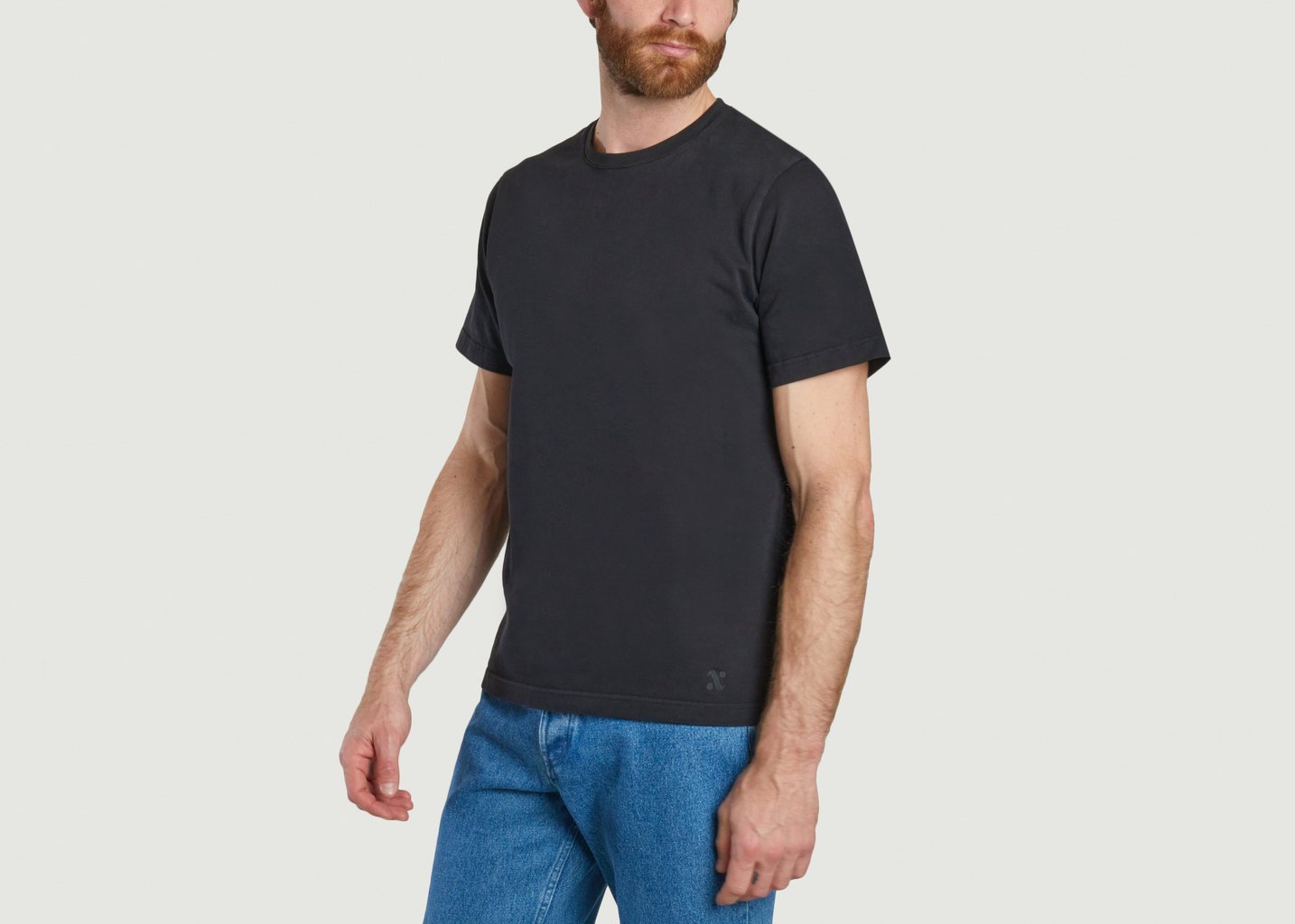 L'exception T Shirt épais Bio Et Broderie Unisexe Noir L'Exception Paris