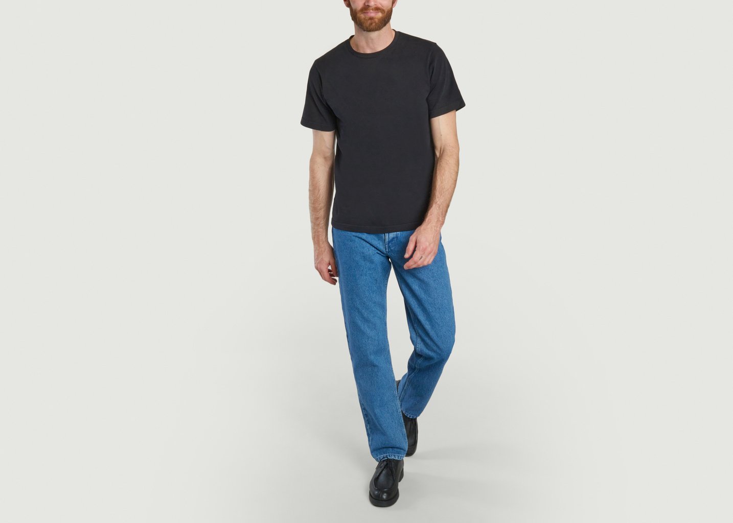 L'exception T Shirt épais Bio Et Broderie Unisexe Noir L'Exception Paris