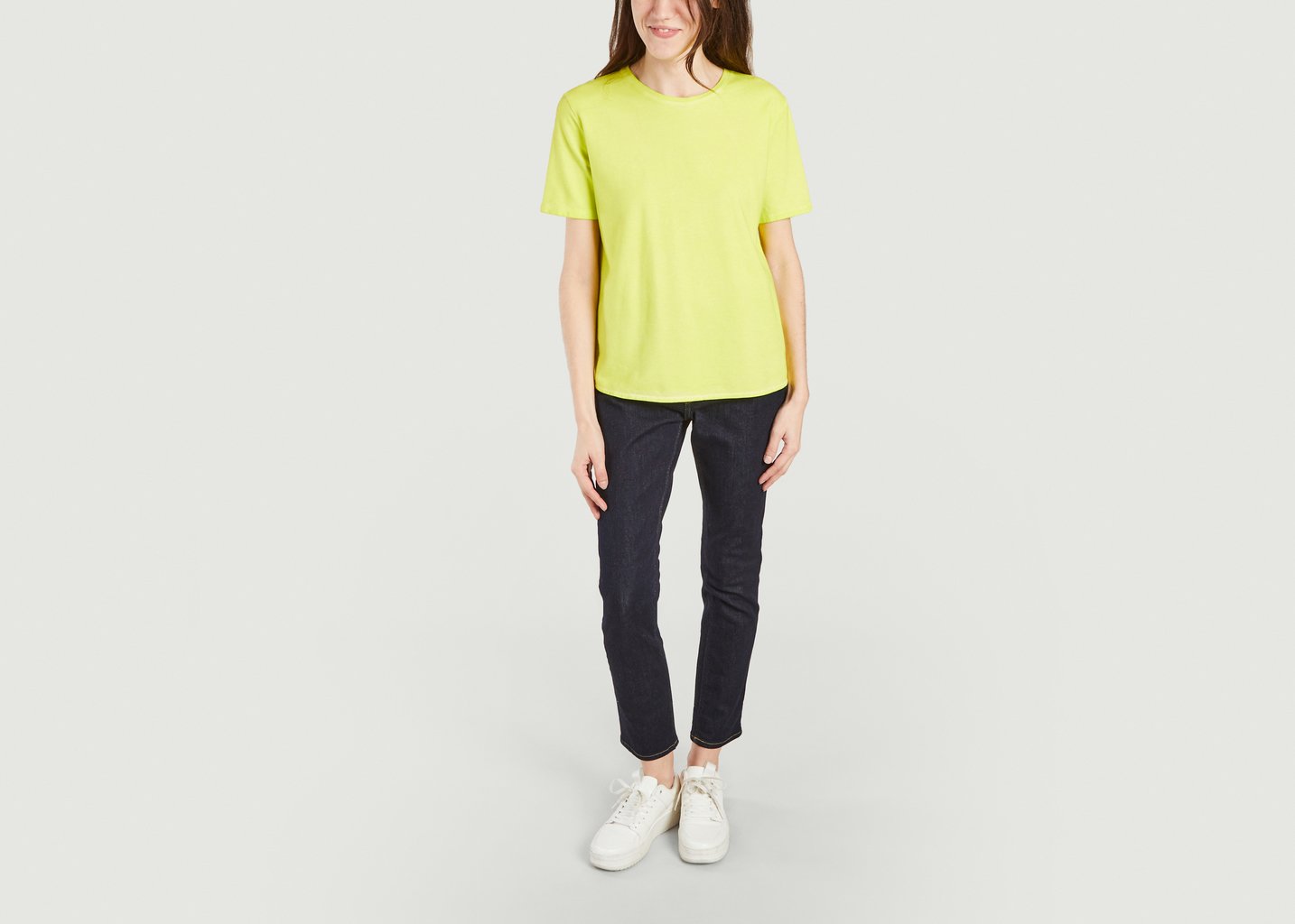 L'exception T Shirt Fluo En Viscose Jaune Majestic Filatures