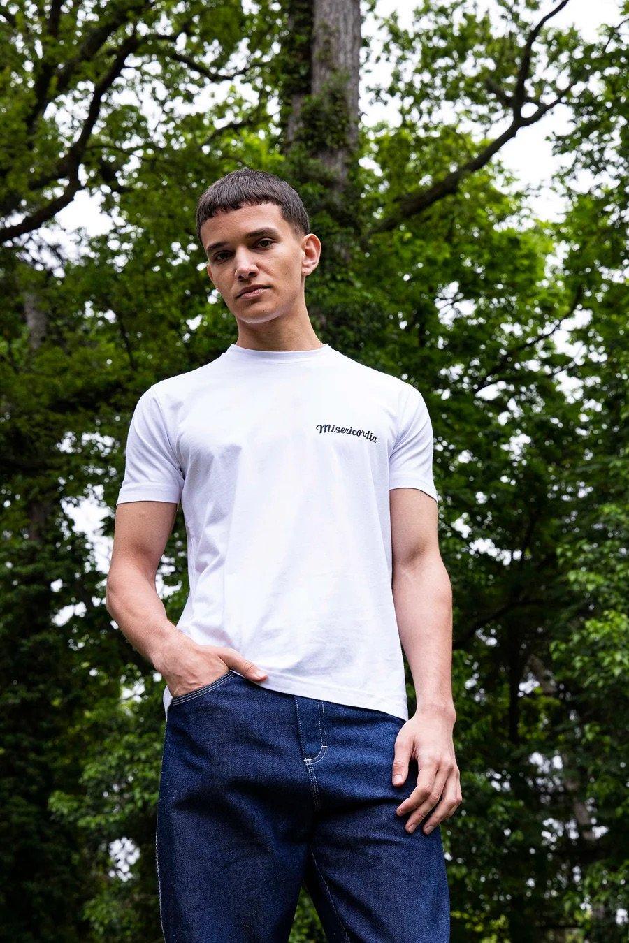 L'exception T Shirt Imprimé Basique Blanc Misericordia