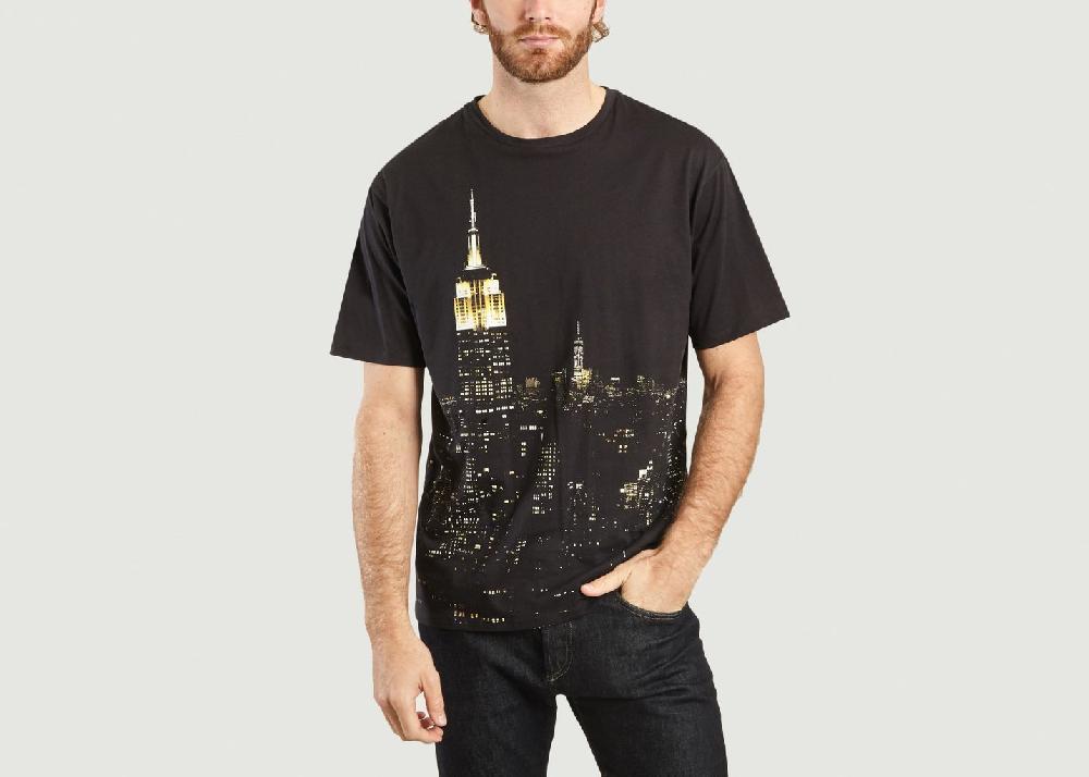 l'exception T Shirt Imprimé Empire Noir M.X Maxime Simoëns