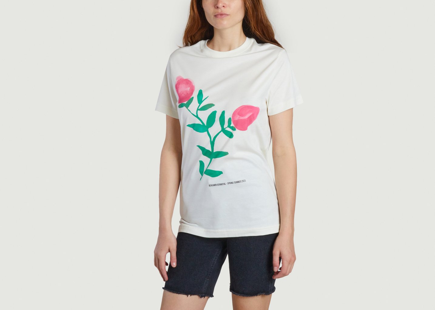 L'exception T Shirt Imprimé En Coton Imprimé Benjamin Benmoyal