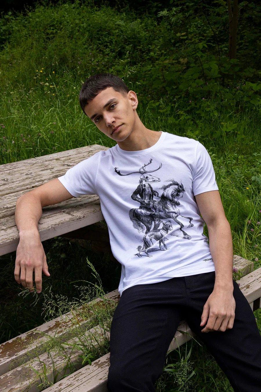 L'exception T Shirt Imprimé Le Messager Blanc Misericordia