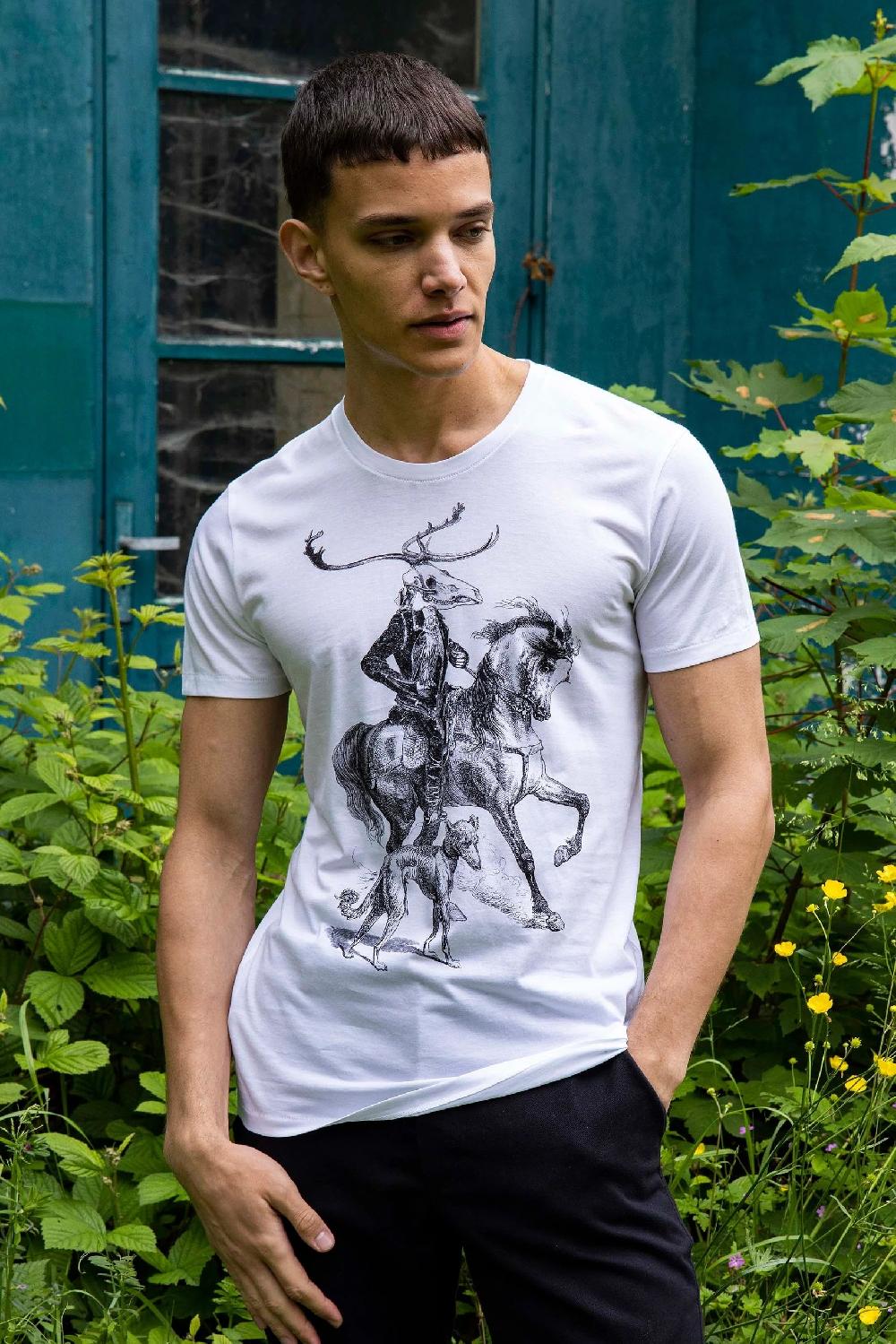 L'exception T Shirt Imprimé Le Messager Blanc Misericordia