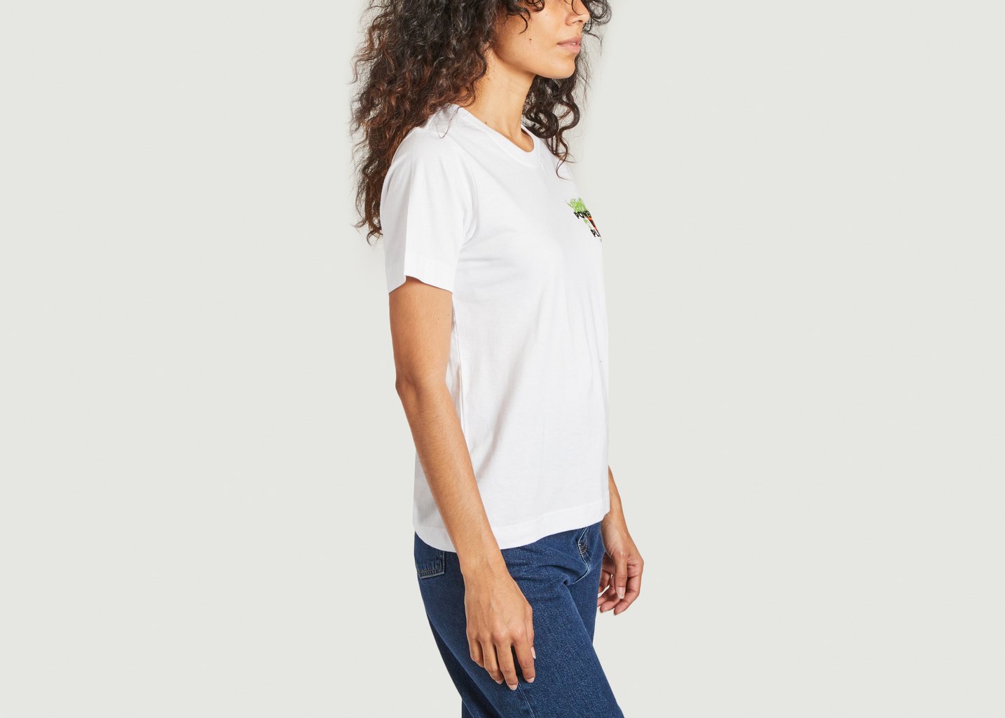L'exception T Shirt Imprimé Mysen Plant Power Blanc Dedicated Brand