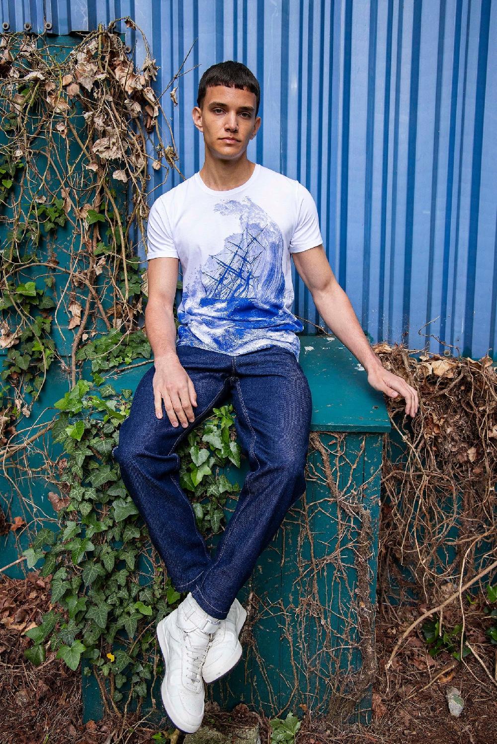 L'exception T Shirt Imprimé Tempête Blanc Misericordia