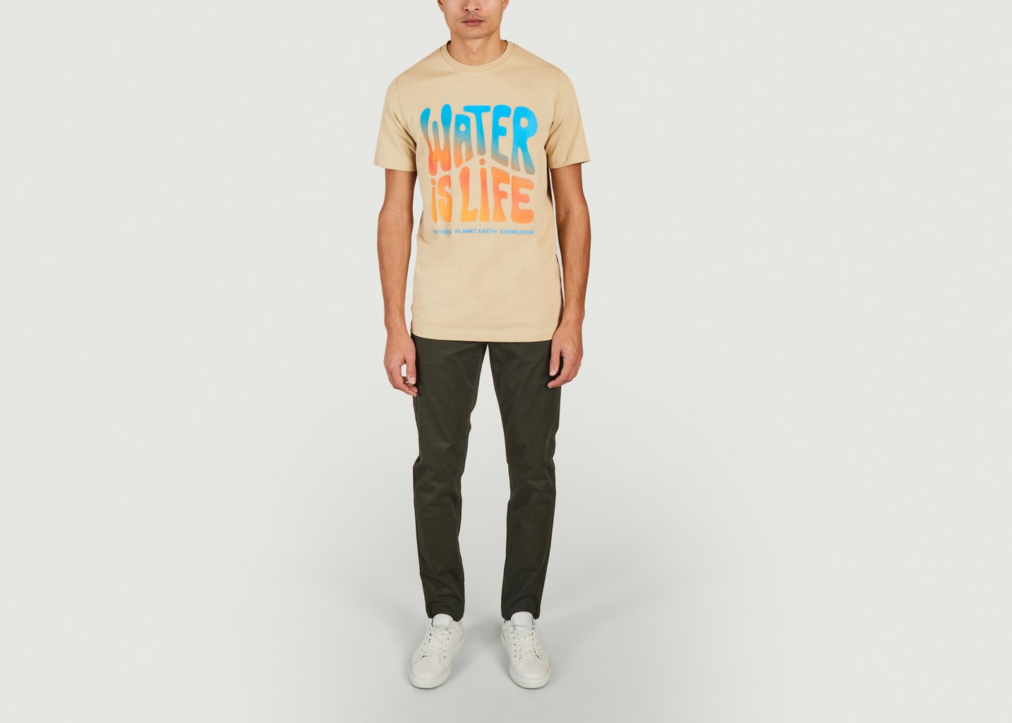 L'exception T Shirt Imprimé Wateraid Sable Knowledge Cotton Apparel