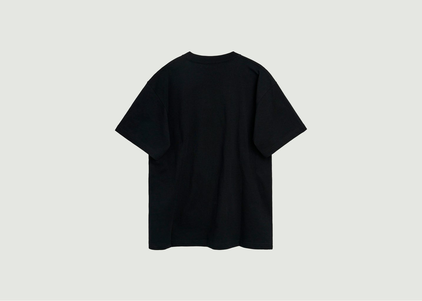 L'exception T Shirt Kai Beaded Logo Bleu Marine Soulland
