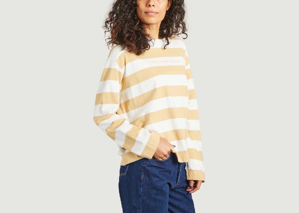 L'exception T Shirt L/S En Coton Biologique Curry Thinking Mu