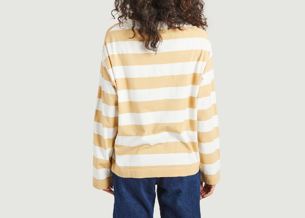 L'exception T Shirt L/S En Coton Biologique Curry Thinking Mu