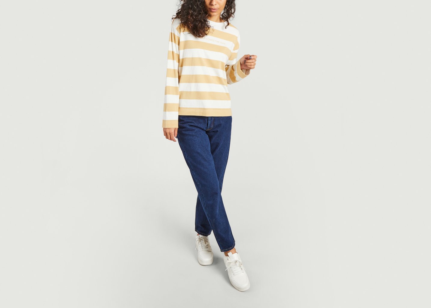L'exception T Shirt L/S En Coton Biologique Curry Thinking Mu