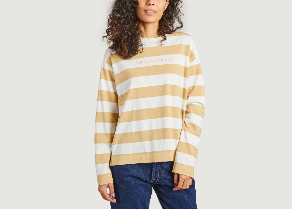 l'exception T shirt L/S en coton biologique Curry Thinking Mu