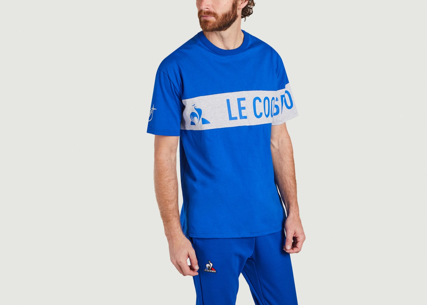 L'exception T Shirt Le Coq Sportif X Soprano Bleu Le Coq Sportif