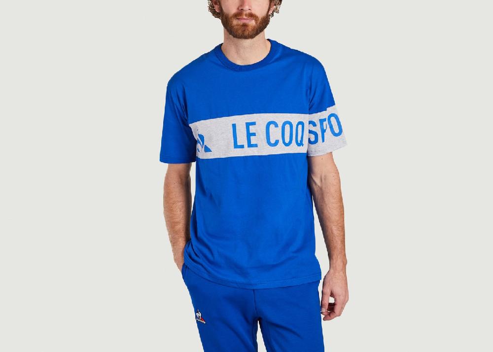 l'exception T shirt Le Coq Sportif x Soprano Bleu Le Coq Sportif