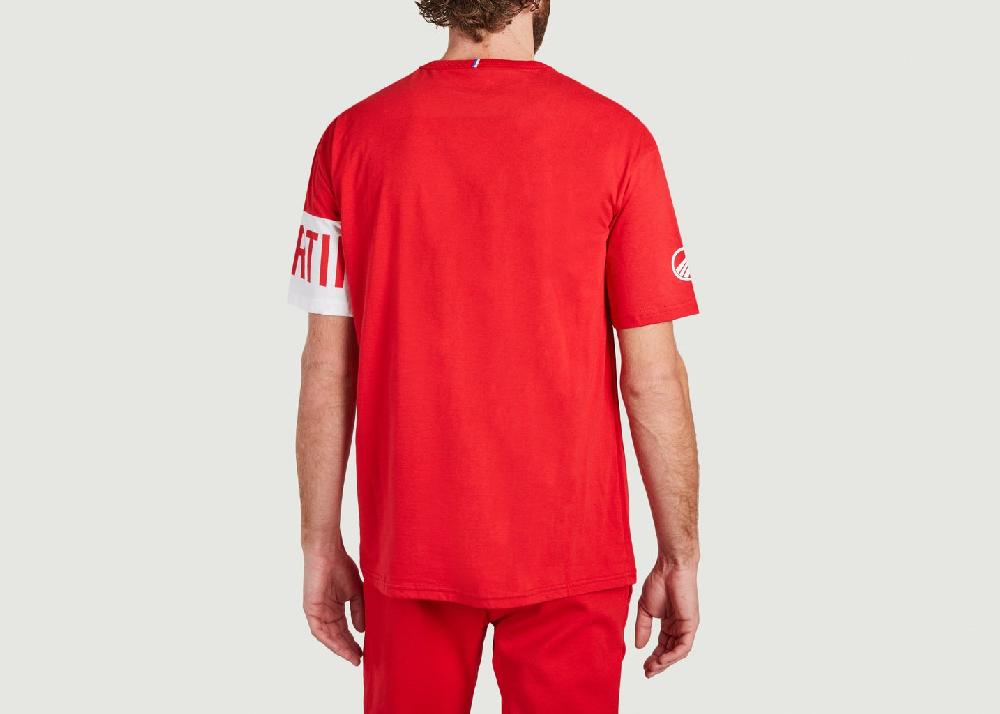 L'exception T Shirt Le Coq Sportif X Soprano Rouge Le Coq Sportif