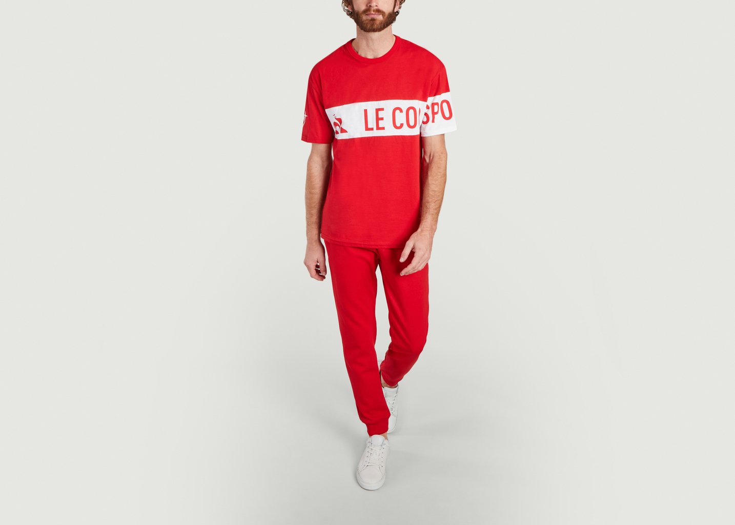 L'exception T Shirt Le Coq Sportif X Soprano Rouge Le Coq Sportif