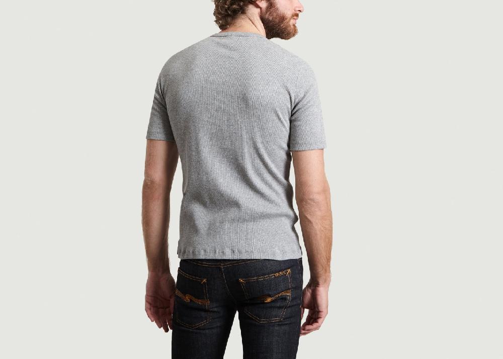 L'exception T Shirt Logo Band Imprimé Gris Band Of Outsiders