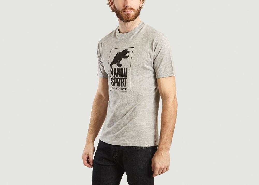 L'exception T Shirt Logo Heather Grey Gris Léger Karhu