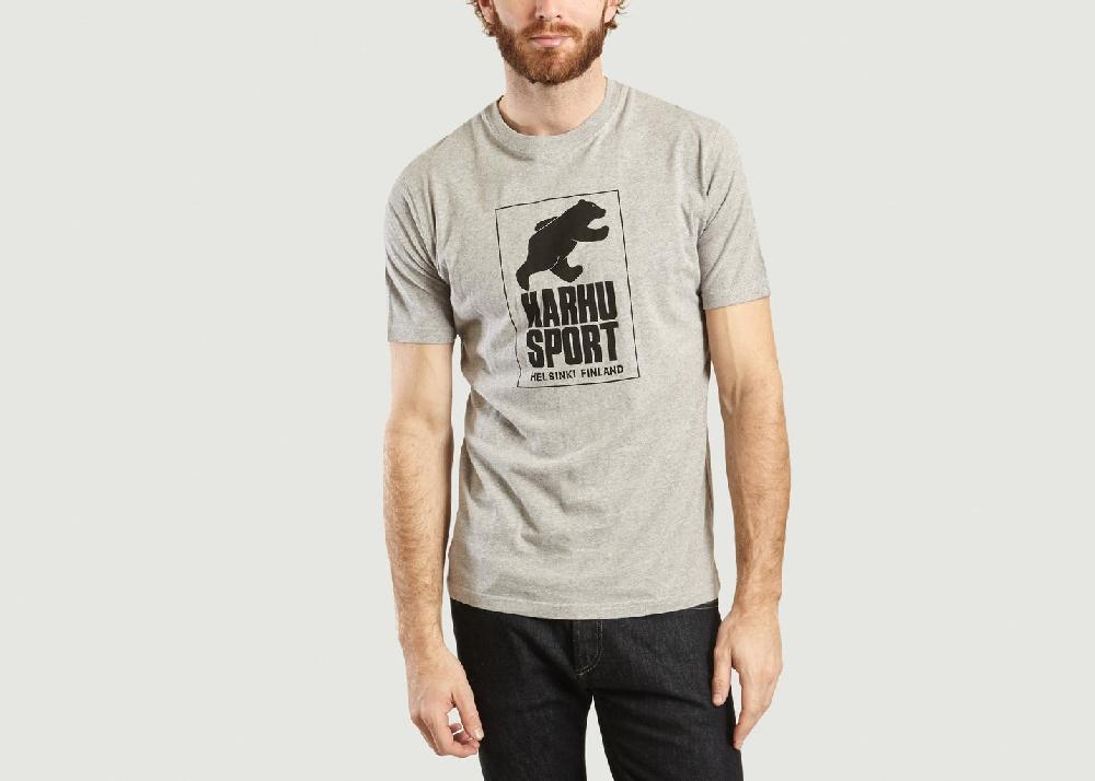 l'exception T Shirt Logo Heather Grey Gris Léger Karhu