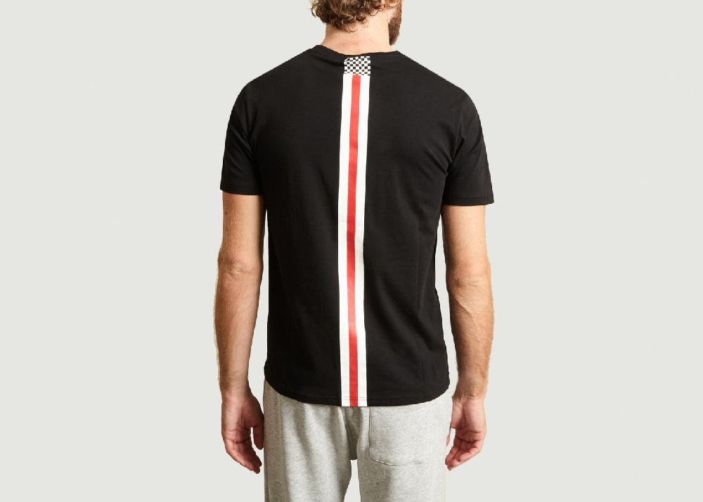 L'exception T Shirt Logotype Et Bande Latérale Noir GEYM