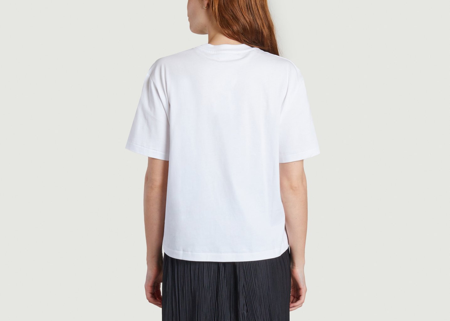 L'exception T Shirt Logotypé Sienna Blanc Samsoe & Samsoe