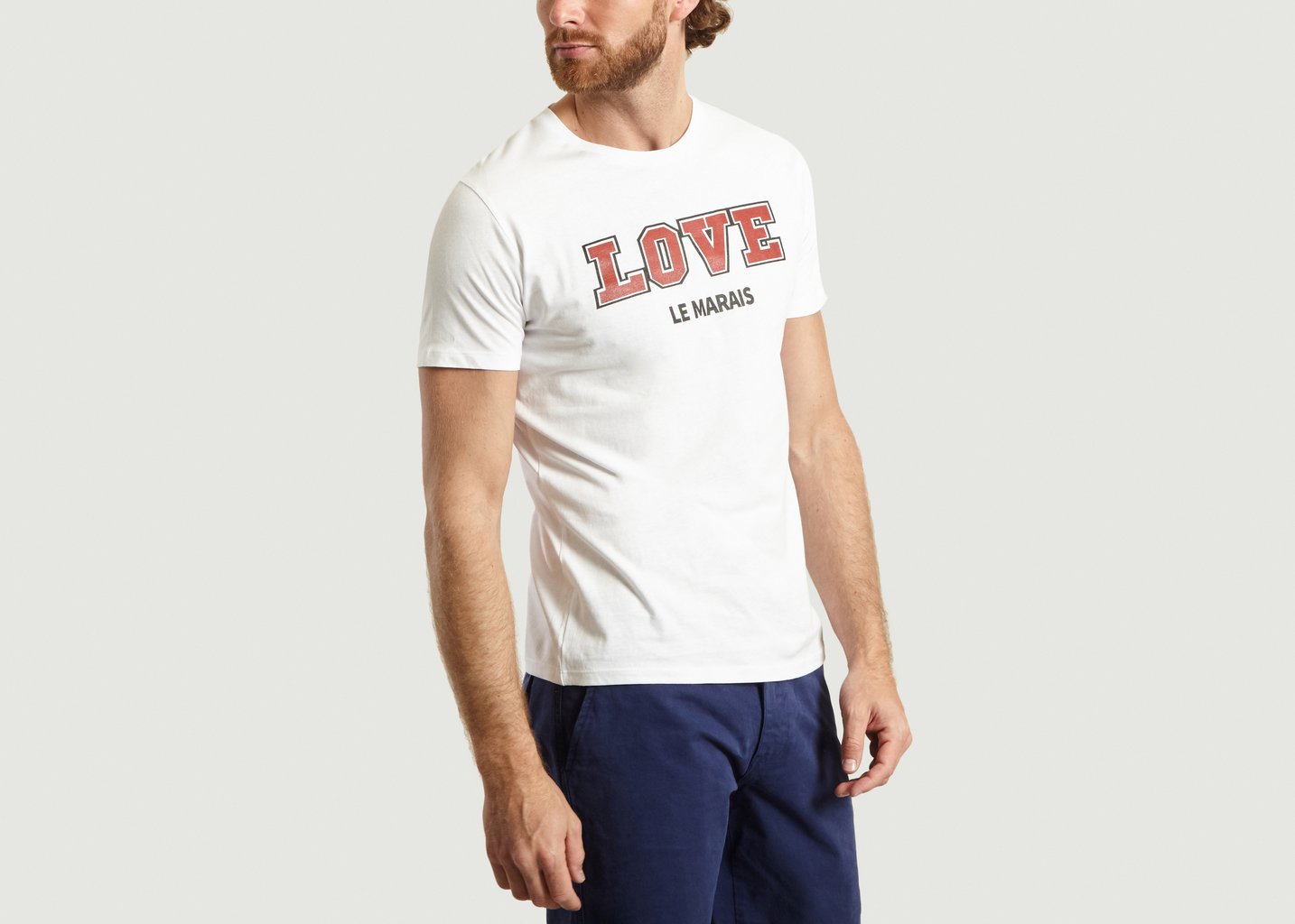 L'exception T Shirt Love Le Marais Blanc Nous Sommes à Paris