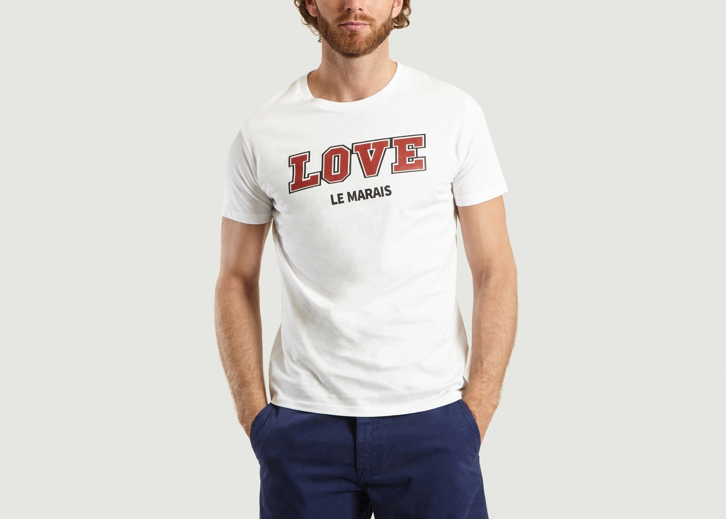 l'exception T Shirt Love Le Marais Blanc Nous Sommes à Paris