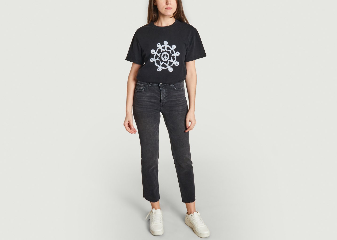 L'exception T Shirt Make Love Not War Noir Carne Bollente