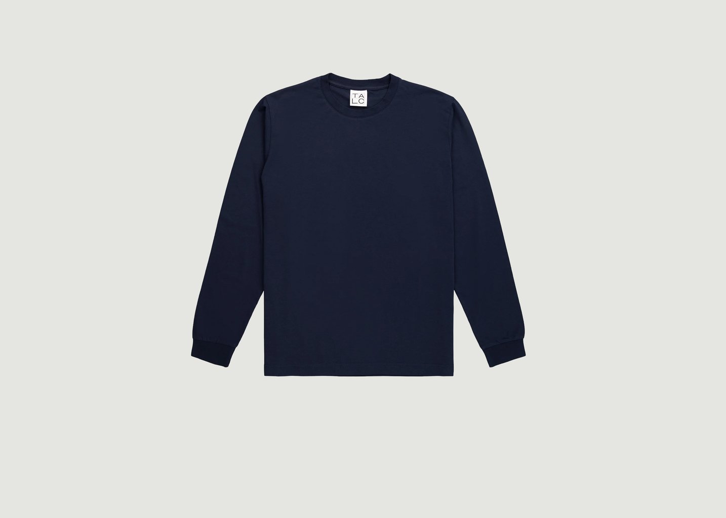 L'exception T Shirt Manches Longues Sagace Bleu Marine Talc Paris