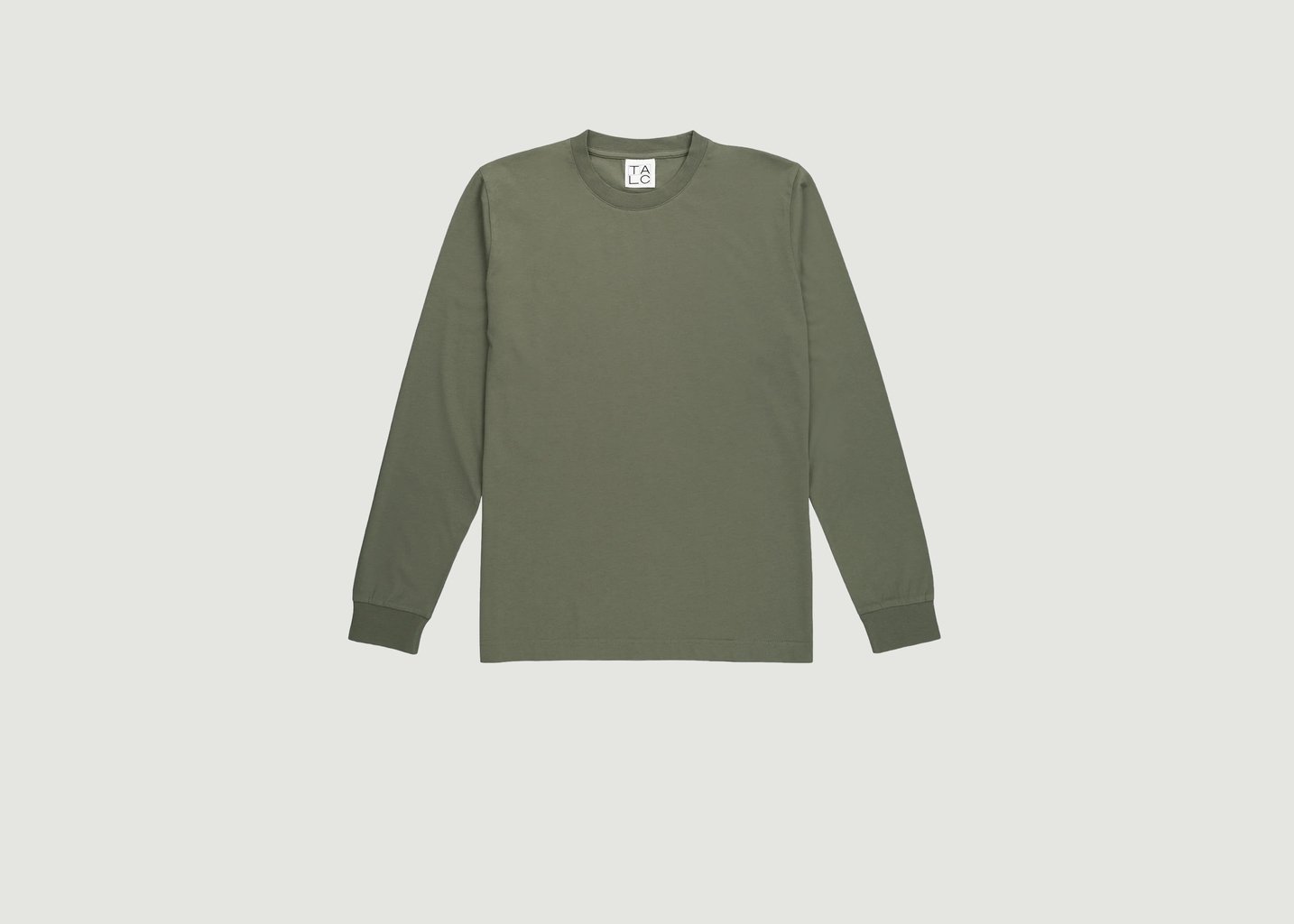 L'exception T Shirt Manches Longues Sagace Khaki Talc Paris