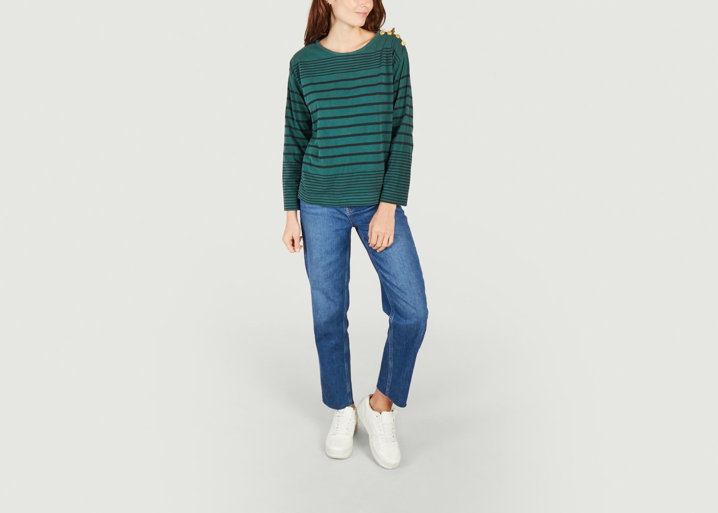 L'exception T Shirt Manches Longues Thila Vert Leon & Harper