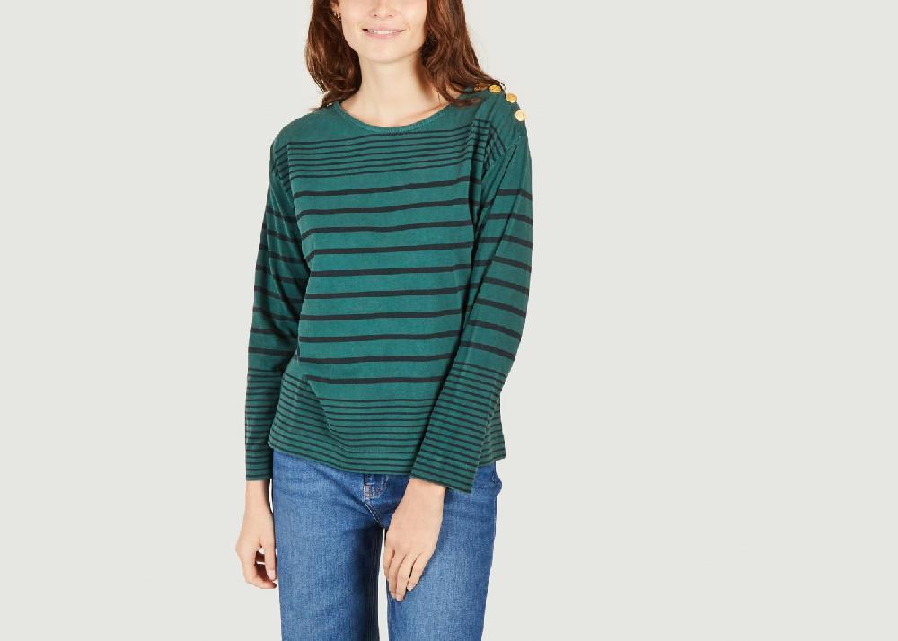 l'exception T shirt manches longues Thila Vert Leon & Harper