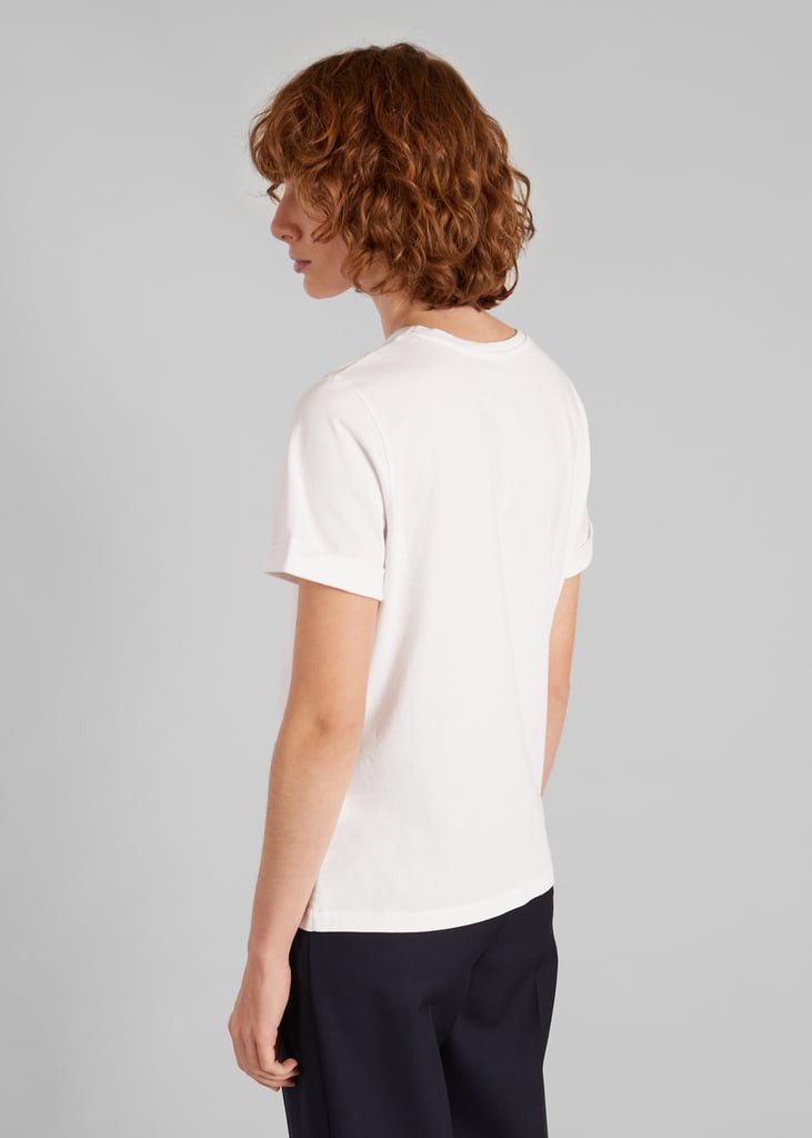 L'exception T Shirt Manches Retroussées Blanc L'Exception Paris