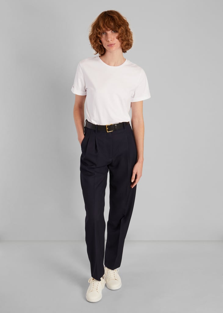 L'exception T Shirt Manches Retroussées Blanc L'Exception Paris