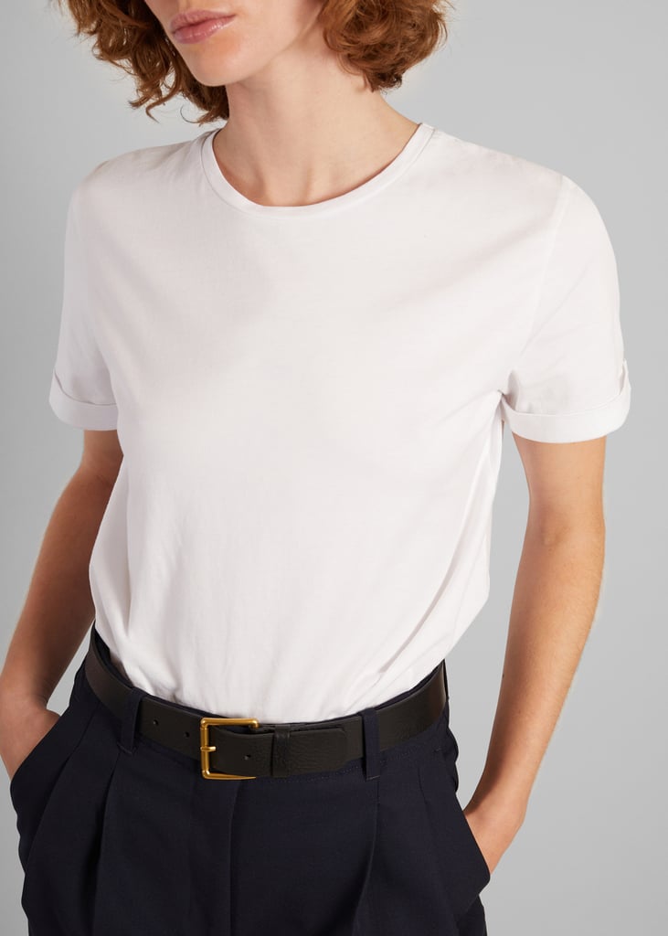 L'exception T Shirt Manches Retroussées Blanc L'Exception Paris