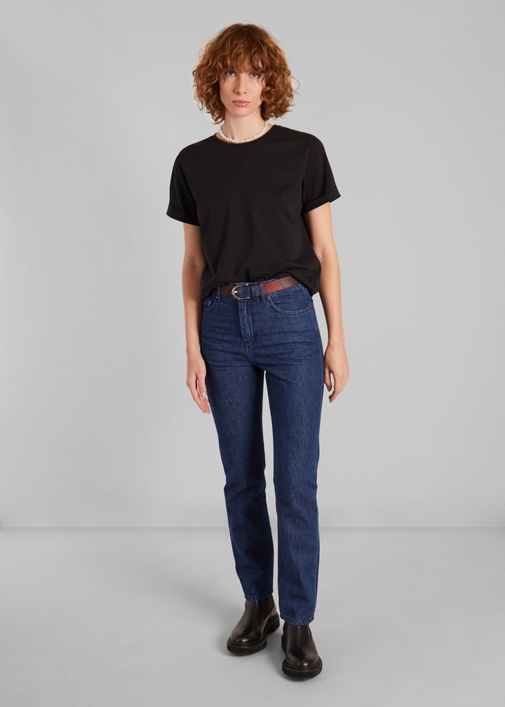 L'exception T Shirt Manches Retroussées Noir L'Exception Paris