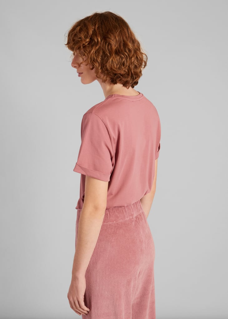 L'exception T Shirt Manches Retroussées Rose L'Exception Paris