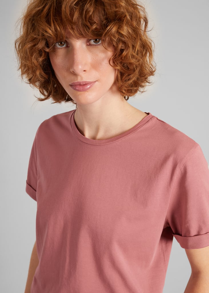 L'exception T Shirt Manches Retroussées Rose L'Exception Paris