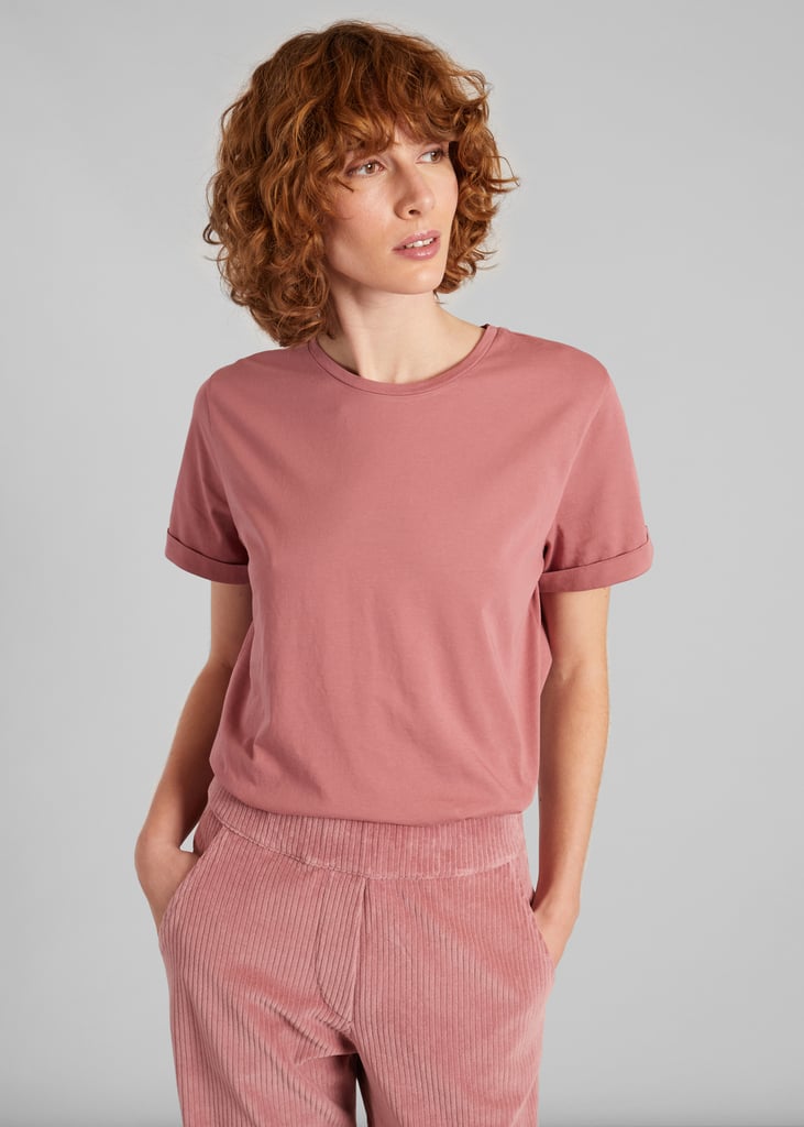 l'exception T shirt manches retroussées Rose L'Exception Paris