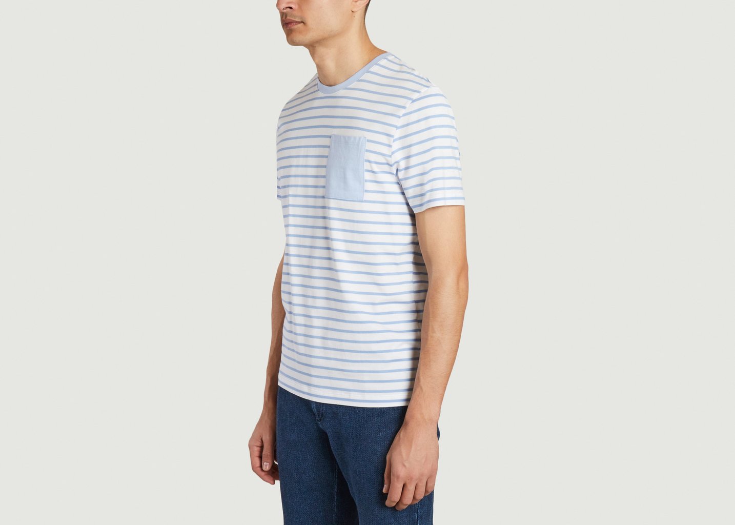 L'exception T Shirt Marinière Bleu Clair JagVi Rive Gauche