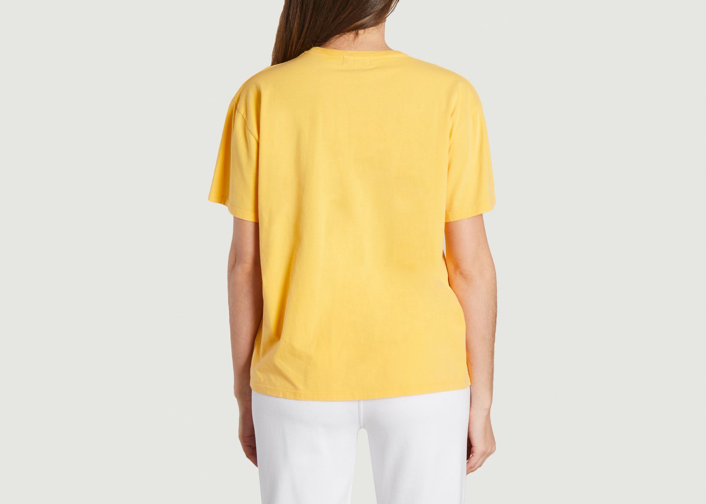L'exception T Shirt Mika Washed Cool Lime Jaune French Disorder