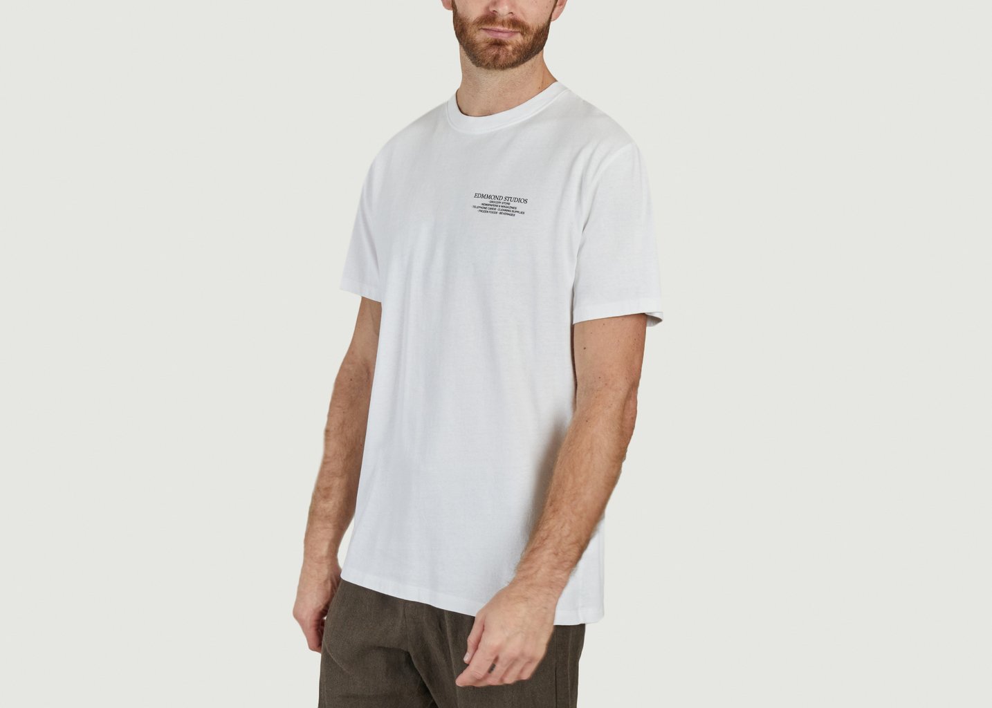 L'exception T Shirt Mini Market Blanc Edmmond Studios