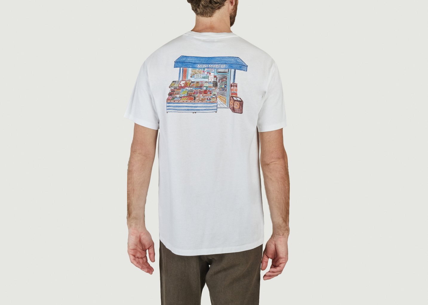 L'exception T Shirt Mini Market Blanc Edmmond Studios