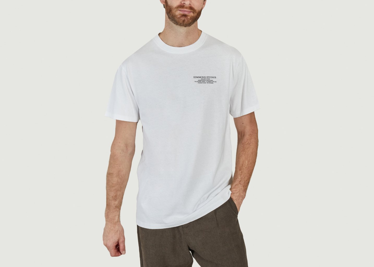 l'exception T shirt Mini Market Blanc Edmmond Studios