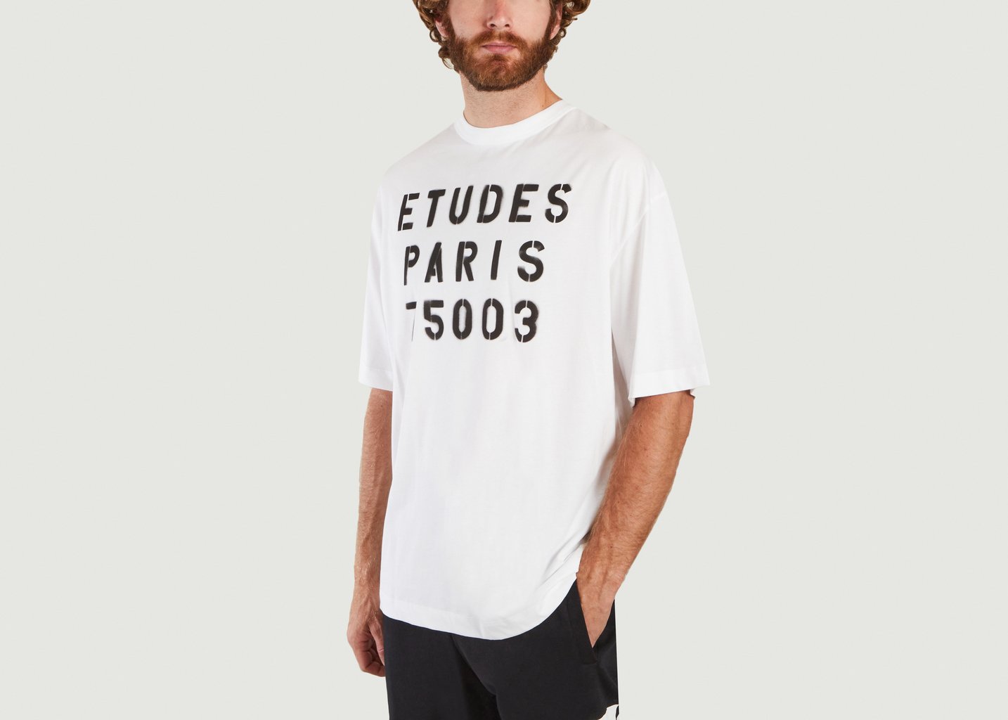 L'exception T Shirt Museum Stencil Blanc Etudes Studio