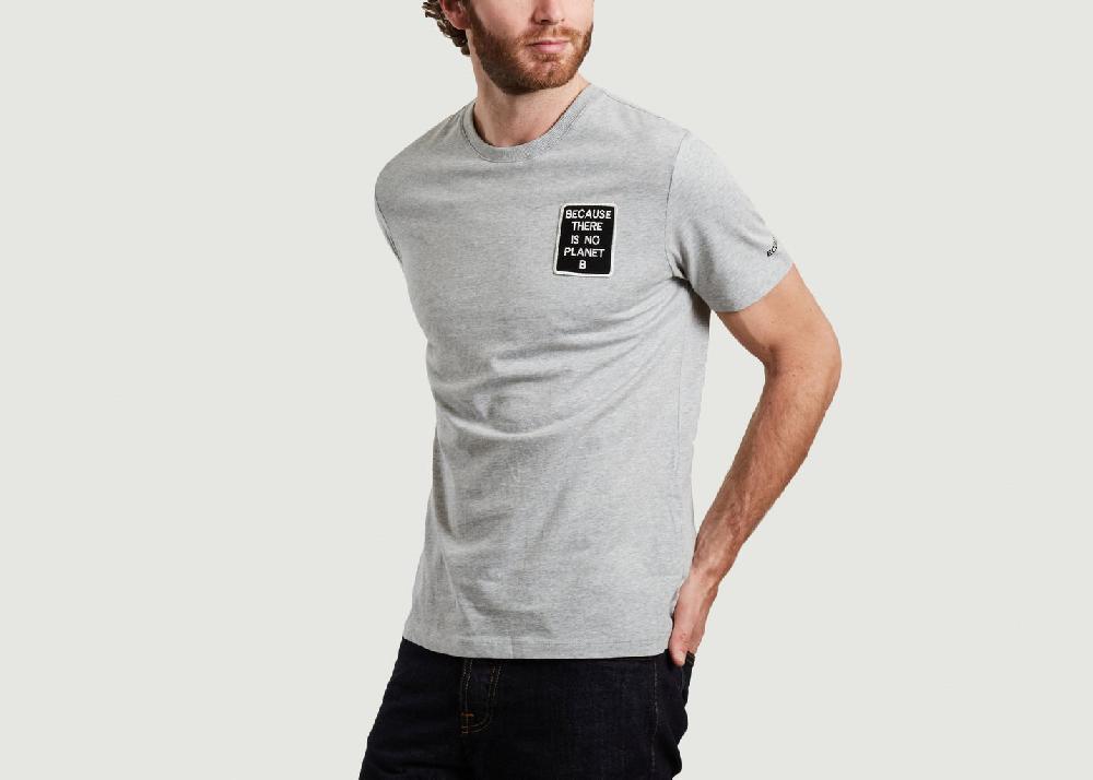 L'exception T Shirt Natal Because à Patch Gris Ecoalf