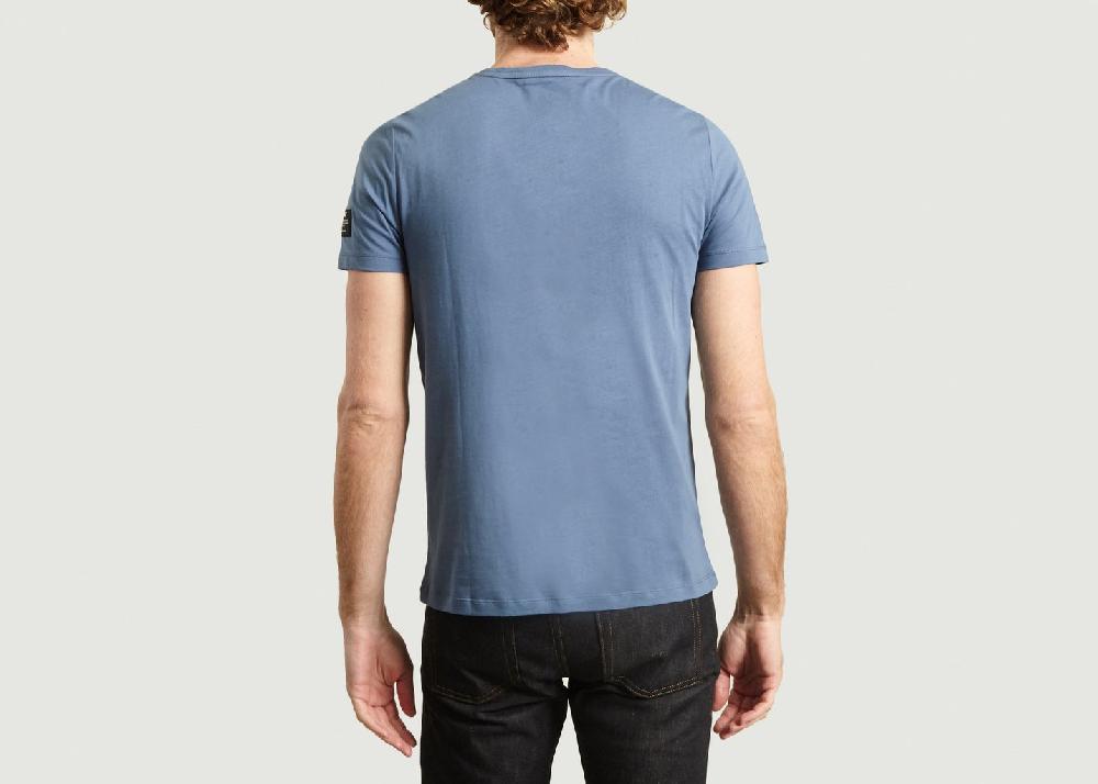 L'exception T Shirt Natal Classic Because En Coton Biologique Bleu Ecoalf