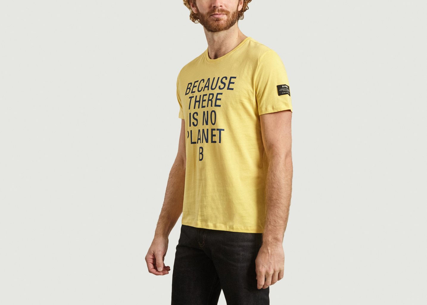 L'exception T Shirt Natal Classic Because En Coton Biologique Jaune Ecoalf