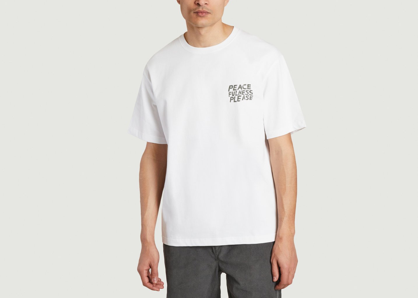 L'exception T Shirt Nathaniel 11725 Blanc Samsoe & Samsoe