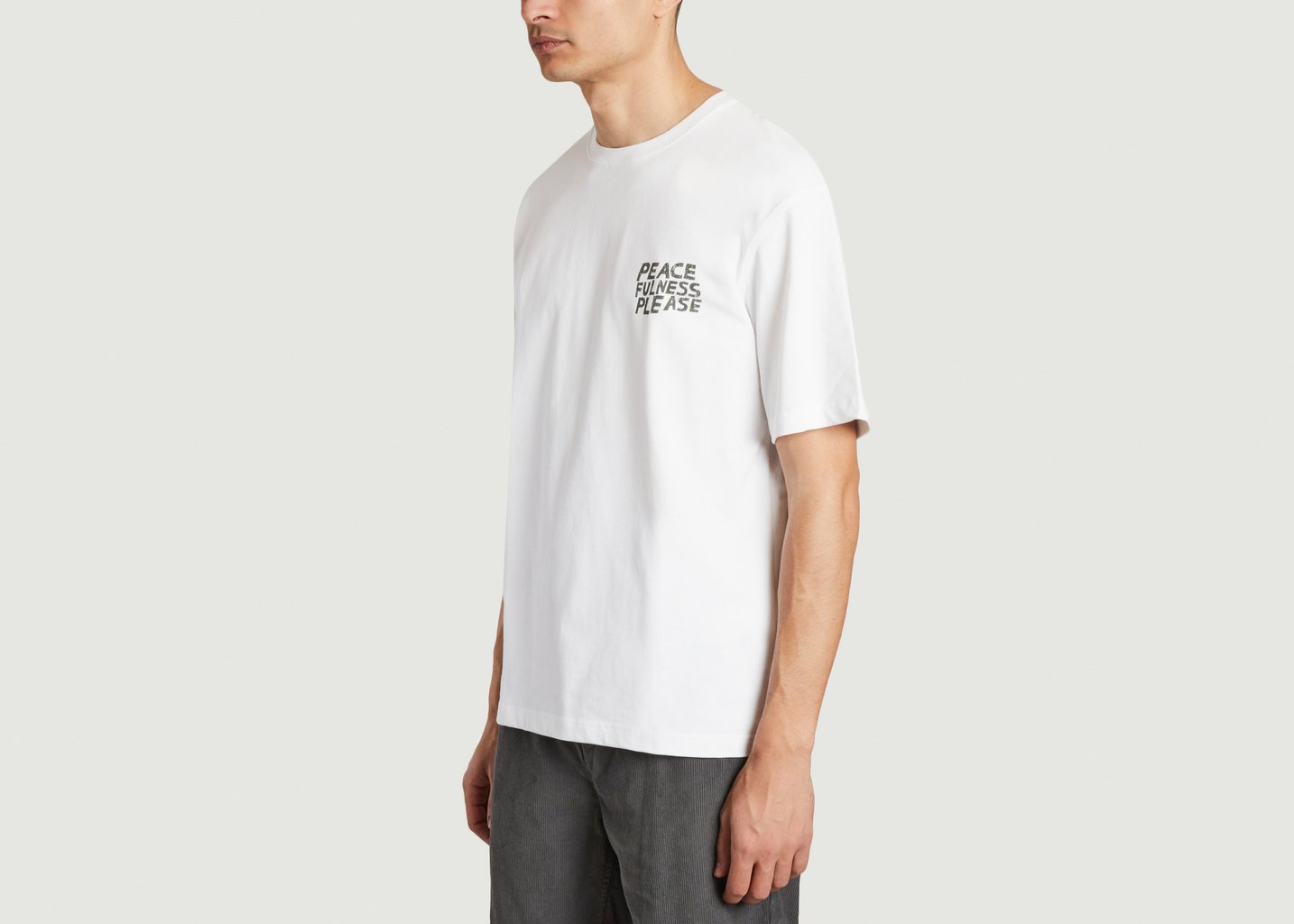 L'exception T Shirt Nathaniel 11725 Blanc Samsoe & Samsoe